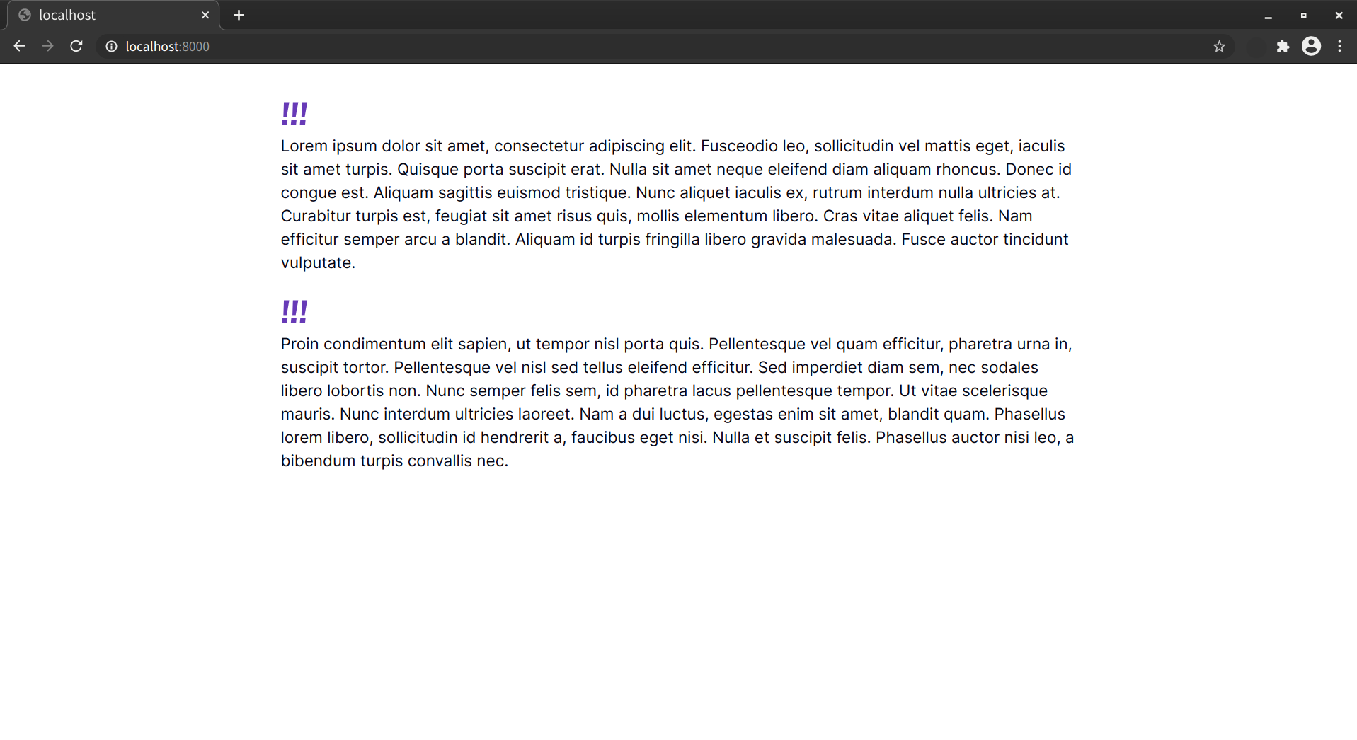 When Chrome (shown here), Edge, and Safari treat ::before {display: block;} content as the first line