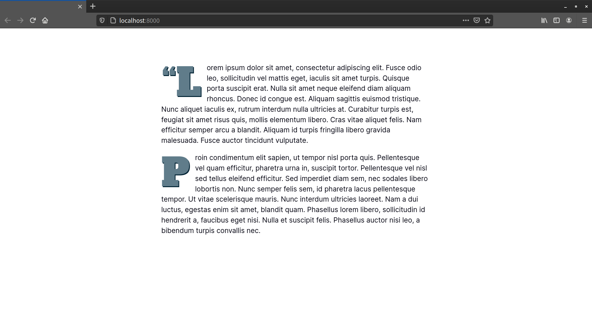 Punctuation characters may also receive ::first-letter styles if they immediately precede a letter or numeric character