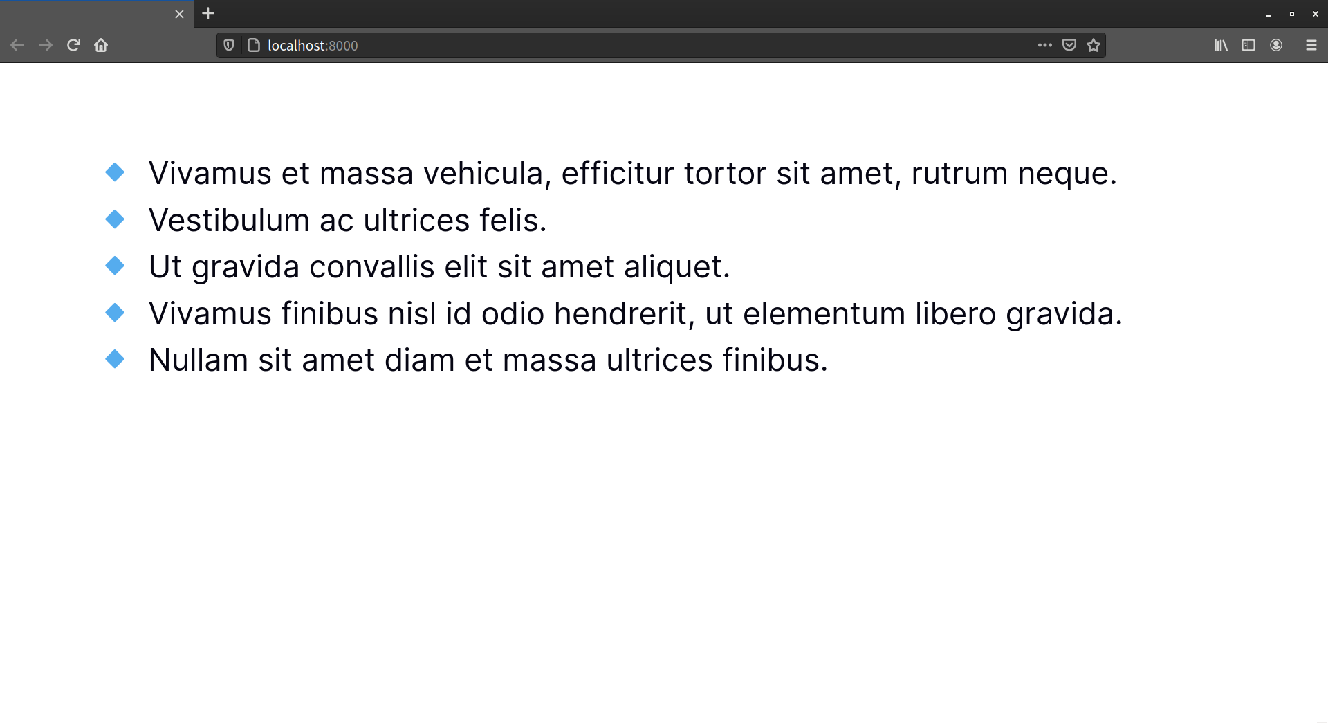 Firefox 90, which supports the ::marker element, displays the value of the content attribute, despite the inclusion of a list-style value